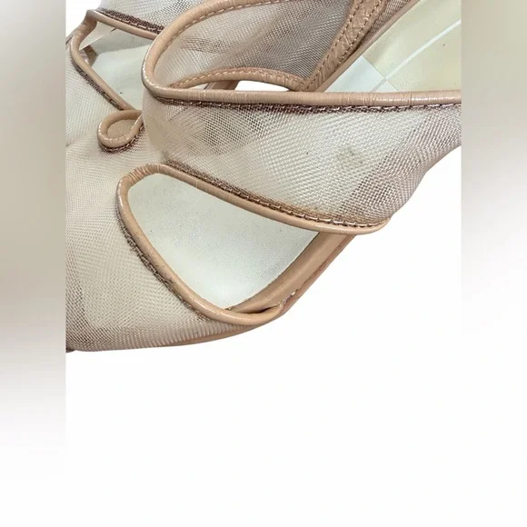 Dolce Vita Tan Mesh Heels - Picture 12 of 12